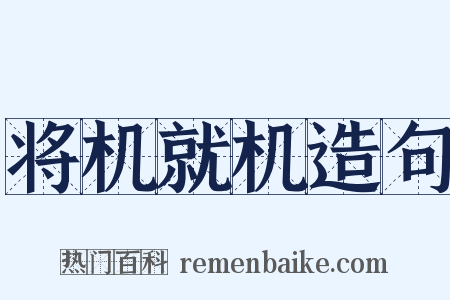 将机就机造句是什么意思的图片